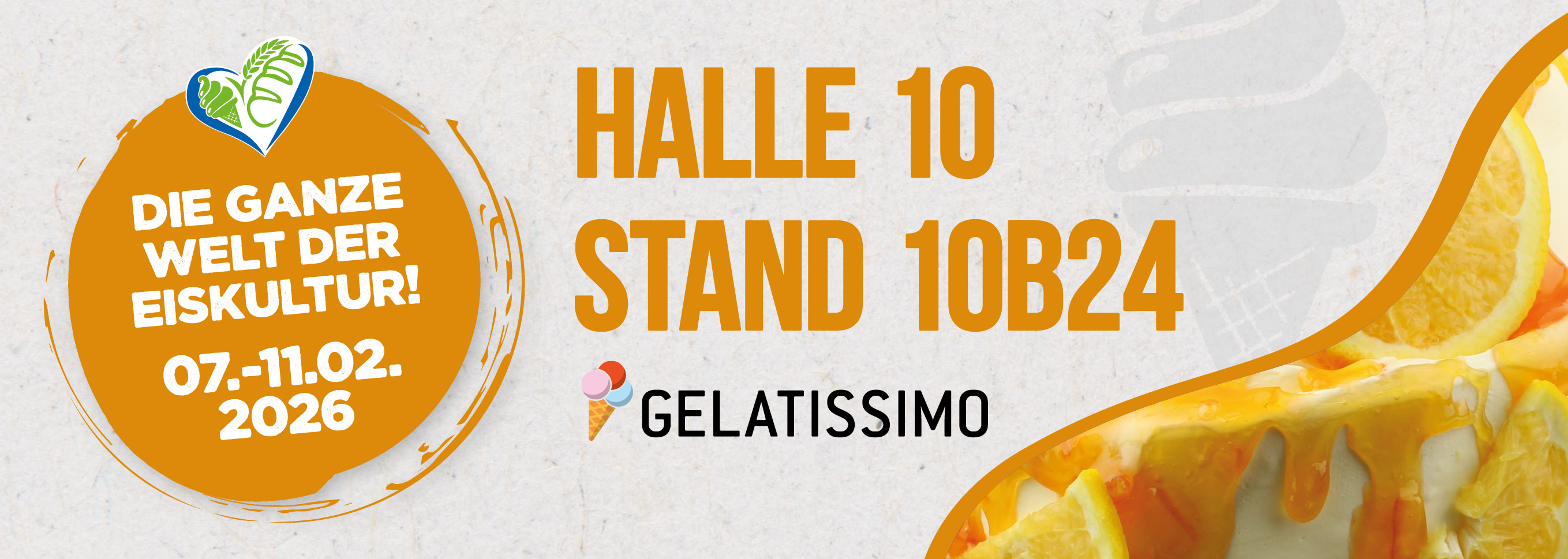 Gelatissimo Eismesse 2026 Stuttgart – 7. – 11.02.2026 incl. VVS Ticket GRATIS!